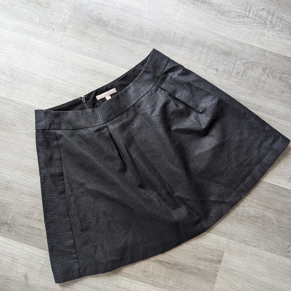 Banana Republic Black A-line Mini Skirt Smart Casual Size 10 XL